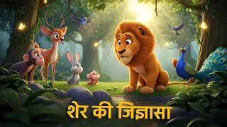 शेर की जिज्ञासा | Panchtantra Ki Kahani | Moral Story in Hindi 🦁| Maha Cartoon TV