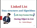 Data Structure and Algorithms How to Store Object to Linked List using Java Programming in Depth