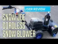 SnowJoe Cordless Electric Snow Blower Review