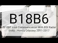 DTC Lost Communication With BSI Radar Units - Honda Odyssey 2011-2017