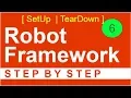 Robot Framework Beginner Tutorial 6 - How to use SETUP and TEARDOWN