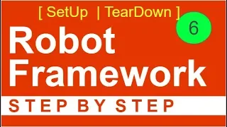 Robot Framework Beginner Tutorial 6 - How to use SETUP and TEARDOWN