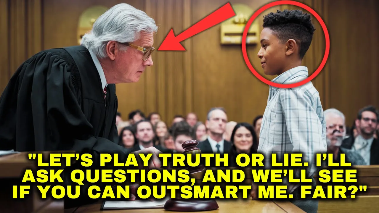 Outline Video Judge Plays "Truth or Lie" With Black Kid In Court, Not Knowing He's a Legal Genius With High IQ