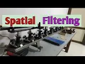 Spatial Filtering Experiment Optics Experiment