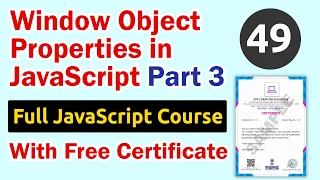 Window Object Properties in JavaScript Part 3