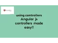 Angular js controllers