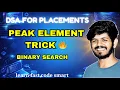 Find Peak Element Using Binary Search O log n Interview Problem Python DSA