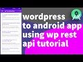 wordpress to android app using wp rest api tutorial Android Studio Java