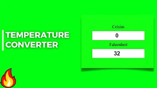 HOW TO MAKE TEMPERATURE CONVERTER USING HTML CSS AND JAVASCRIPT becodewala