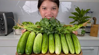 Only 1 Ingredient: Cucumber Salad Recipe in 3 minutes | Delicious Pickled Cucumbers for Dinner