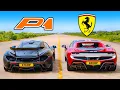 Download Lagu McLaren P1 v Ferrari 296: DRAG RACE