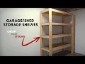 DIY Garage Storage Shelves Shed Shelves Strong Easy and Cheap