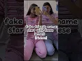 Fake Friends Names Start with no hate