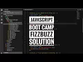 Javascript boot camp - FizzBuzz solution