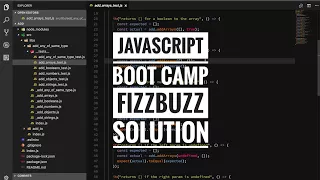 Javascript boot camp - FizzBuzz solution