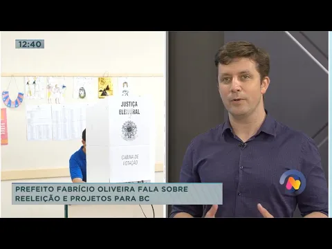 Prefeito Fabrício Oliveira fala sobre reeleição e projetos para Balneário Camboriú