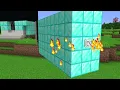 JJ's Family RICH Statues vs Mikey's Family POOR Statues Survive Battle in Minecraft - Maizen
