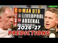Scholes Owen Butt s Premier League PREDICTIONS