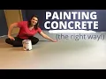 Como pinte mi piso de concreto Opcion economica para pintar el piso del sotano hagalo usted mi