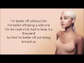 Download Lagu Ariana Grande - Better Off [Lyrics]