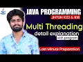 Multi threading in Java with an example Java programming Jntuh Btech classes Java codingfataka