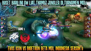 Download BUSET THAMUZ JUNGLER CUY!! GAME 5 PENENTUAN EVOS ICON VS BTR BETA MDL ID SEASON 9 MP3