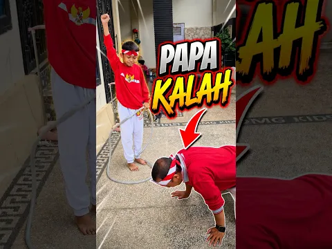 Gavin jadi popeye! Auto menang tarik tambang pakai roti bayam 😁