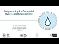 Open Online Course on Programming for Geospatial Hydrological Applications