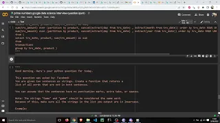 Facebook Data Science Python Interview Question LIVE CODING EASY