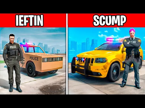 Video Thumbnail: MAȘINA de POLIȚIE IEFTINĂ vs SCUMPA în GTA 5!