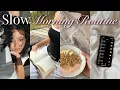 Slow Morning Routine | Aesthetic Vlog, Skincare, Reading, Walks \u0026 Smoothie Bowl