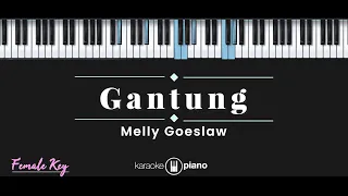 gantung melly goeslaw karaoke piano female key 