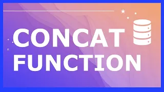 REALLY FAST SQL CONCAT FUNCTION TUTORIAL