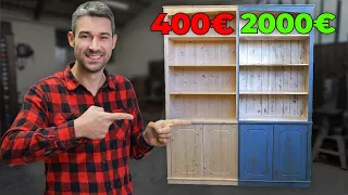 Effetto Vintage! Trasforma la tua libreria da 400€ a 2000€ con la verniciatura