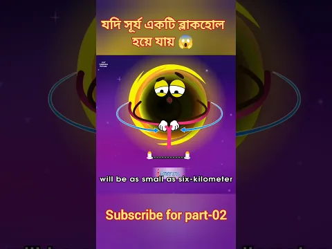 সূর্য যদি ব্লাকহোল হয় 😱 #shorts