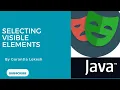 Part 8 Selecting Visible Elements in Playwright Java