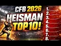 CFB s Top 10 Heisman FAVORITES In 2026
