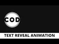 Text Reveal Animation using HTML CSS