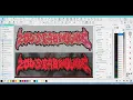 Embroidery Digitizing Metal Band Patch Stitch Sample How To Learning Wilcom Hatch no talking