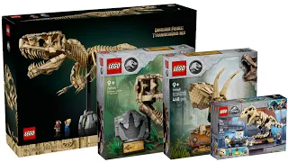 All LEGO Jurassic World Dinosaur Fossils sets 2021 - 2025 Compilation/Collection Speed Build