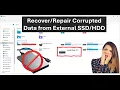 How to Recover or Repair Corrupted Data from External D or SSD in Windows PC