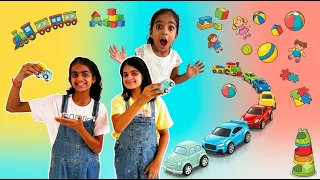 Ashu and Katy Cutie Learn Tidy Up fun Car Story with Anshini