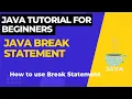 Break Statement in Java