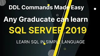 CREATE ALTER DROP TABLE commands made easy