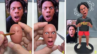 iShowSpeed as a handmade polymer clay bobblehead! Crazy face, funny body, and a shaking head effect.