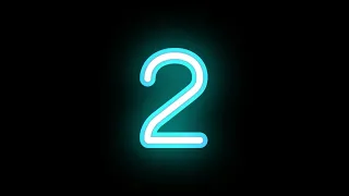 neon number 2 4K Stickers No Copyright Motion Graphics Animation Templates Stock Footage