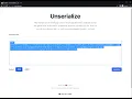Unserialize - Convert serialized data into a JSON or Array