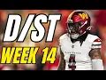 Must Watch Week 14 Fantasy Football Tiered Rankings Streamers