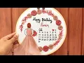 Birt ay Calendar Hoop with free Pattern Complete Step by Step Tutorial for Beginners Gossamer