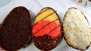 OVO DE PÁSCOA DE COLHER CASEIRO - RECHEANDO E EMBALANDO | RECEITAS DA CRIS
